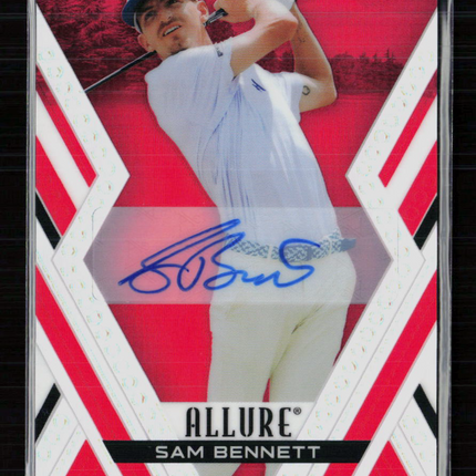 2026 Upper Deck Allure Golf Sam Bennett #38 Red Tees Auto