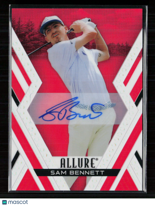 2026 Upper Deck Allure Golf Sam Bennett #38 Red Tees Auto