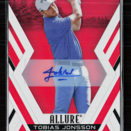 2026 Upper Deck Allure Golf Tobias Jonsson #42 Red Tees Auto RC