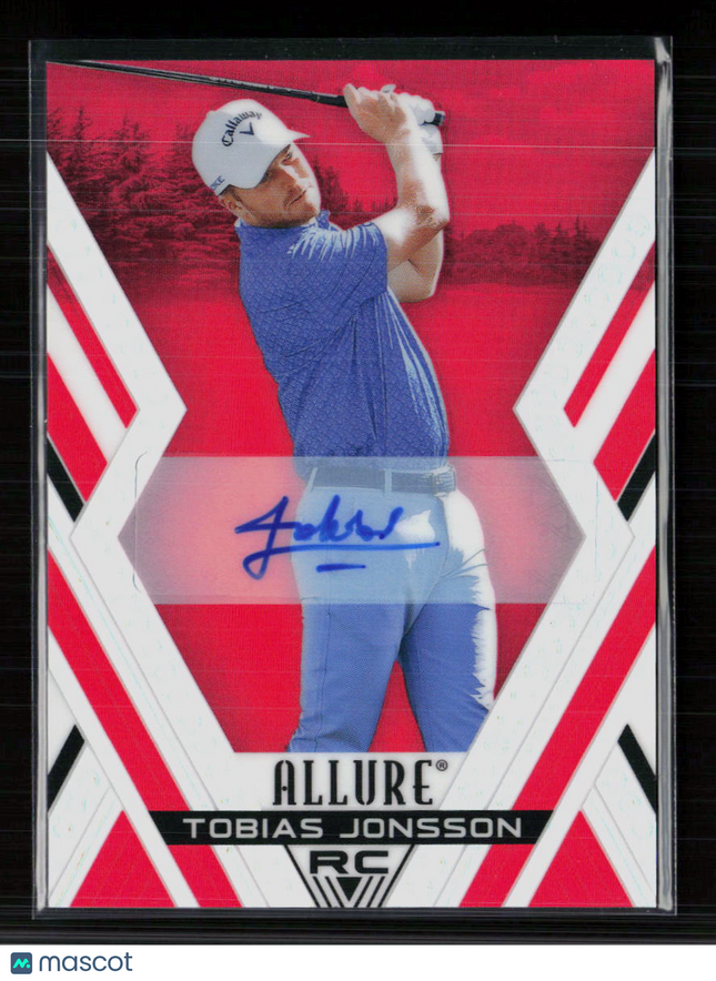 2026 Upper Deck Allure Golf Tobias Jonsson #42 Red Tees Auto RC