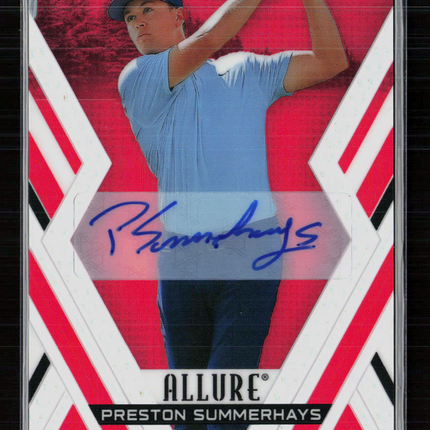 2026 Upper Deck Allure Golf Preston Summerhays #31 Red Tees Auto