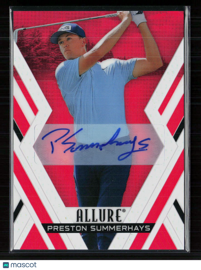 2026 Upper Deck Allure Golf Preston Summerhays #31 Red Tees Auto