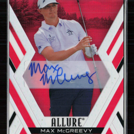 2026 Upper Deck Allure Golf Max McGreevy #37 Red Tees Auto