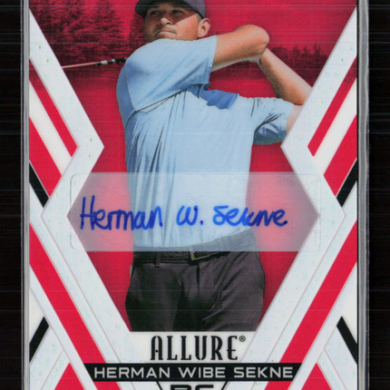 2026 Upper Deck Allure Golf Herman Wibe Sekne #53 Red Tees Auto RC