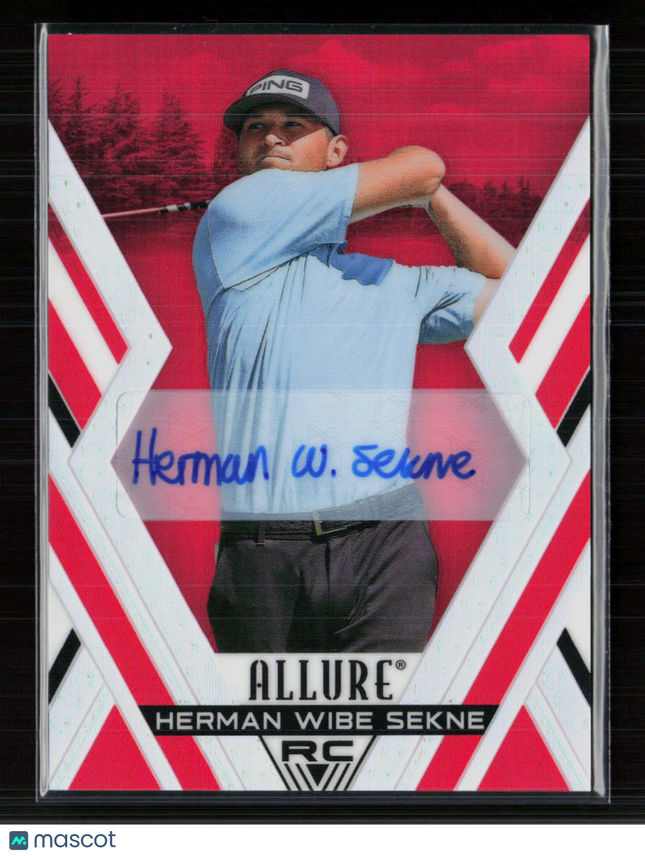 2026 Upper Deck Allure Golf Herman Wibe Sekne #53 Red Tees Auto RC