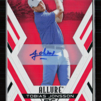 2026 Upper Deck Allure Golf Tobias Jonsson #42 Red Tees Auto RC