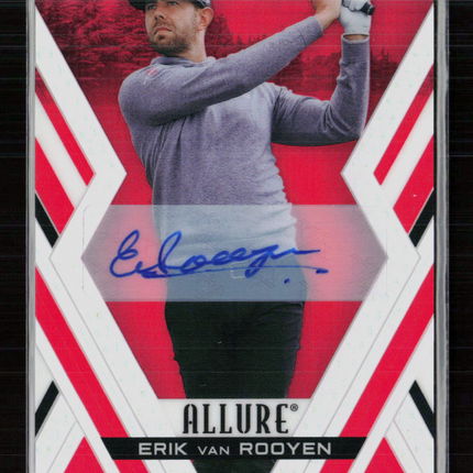 2026 Upper Deck Allure Golf Erik van Rooyen #21 Red Tees Auto