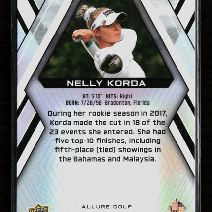 2026 Upper Deck Allure Golf Nelly Korda #41 RC