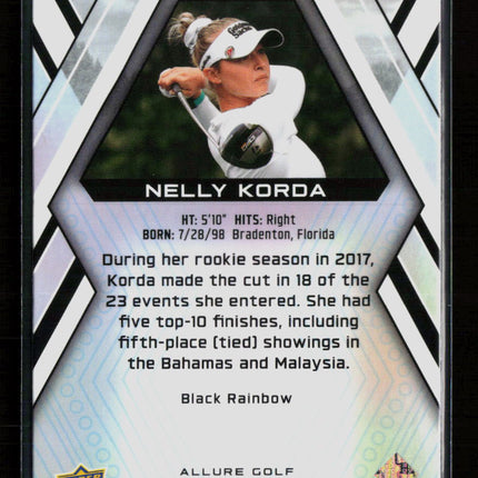 2026 Upper Deck Allure Golf Nelly Korda #41 Black Rainbow RC