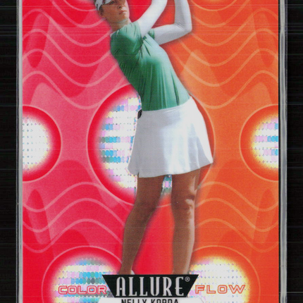 2026 Upper Deck Allure Color Flow Nelly Korda #CF-29 Spectrum Red-Orange /199