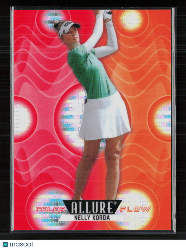 2026 Upper Deck Allure Color Flow Nelly Korda #CF-29 Spectrum Red-Orange /199