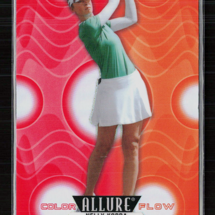 2024 Upper Deck Allure Color Flow Nelly Korda #CF-29 Red-Orange /199