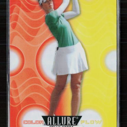 2026 Upper Deck Allure Color Flow Nelly Korda #CF-29 Orange-Yellow