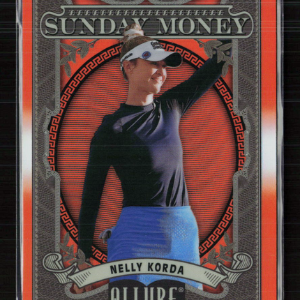 2026 Upper Deck Allure Golf Sunday Money Nelly Korda #SM-11 Orange