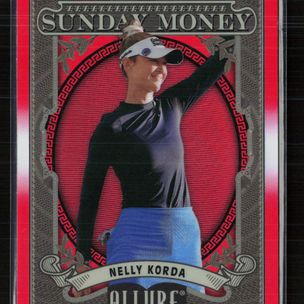 2026 Upper Deck Allure Sunday Money Nelly Korda #SM-11 Red
