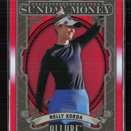 2024 Upper Deck Allure Golf Sunday Money Nelly Korda #SM-11 Red