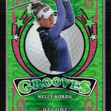 2026 Upper Deck Allure Grooves Nelly Korda #GV-9 Spectrum Green 01/25