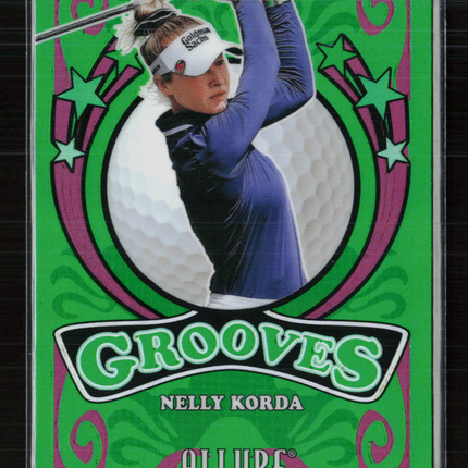 2026 Upper Deck Allure Grooves Nelly Korda #GV-9 Green