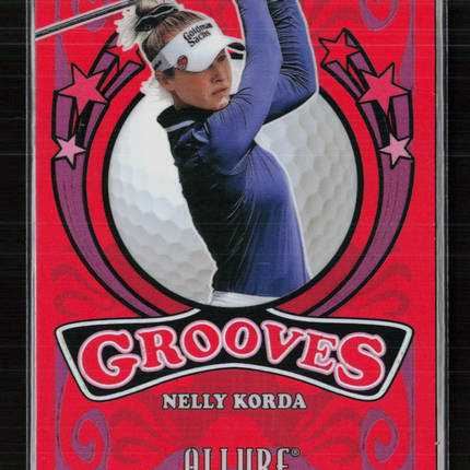2024 Upper Deck Allure Golf Grooves Nelly Korda #GV-9 Red