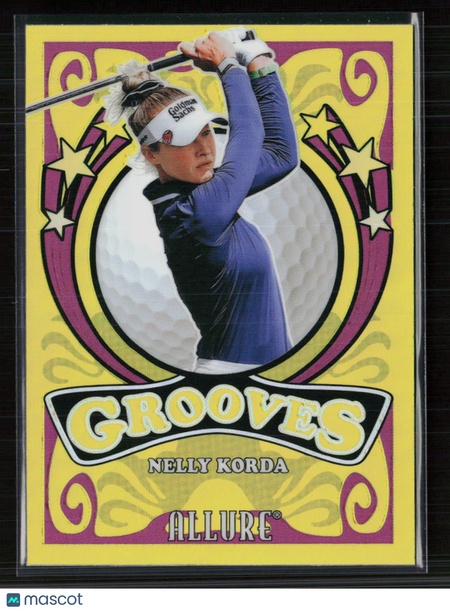2026 Upper Deck Allure Grooves Nelly Korda #GV-9 Yellow