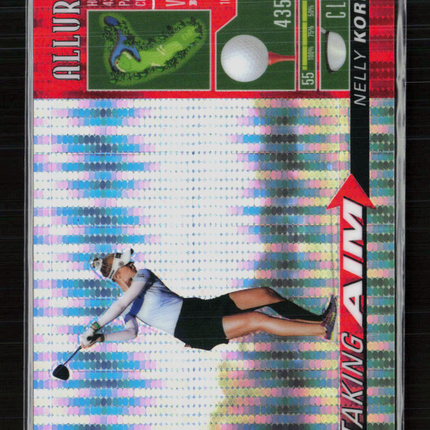 2026 Upper Deck Allure Taking Aim Nelly Korda #TA-10 Spectrum Red 064/199