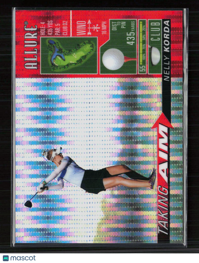 2026 Upper Deck Allure Taking Aim Nelly Korda #TA-10 Spectrum Red 064/199