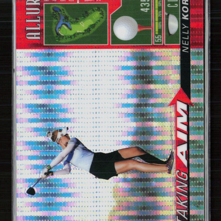 2026 Upper Deck Allure Taking Aim Nelly Korda #TA-10 Spectrum Red /199