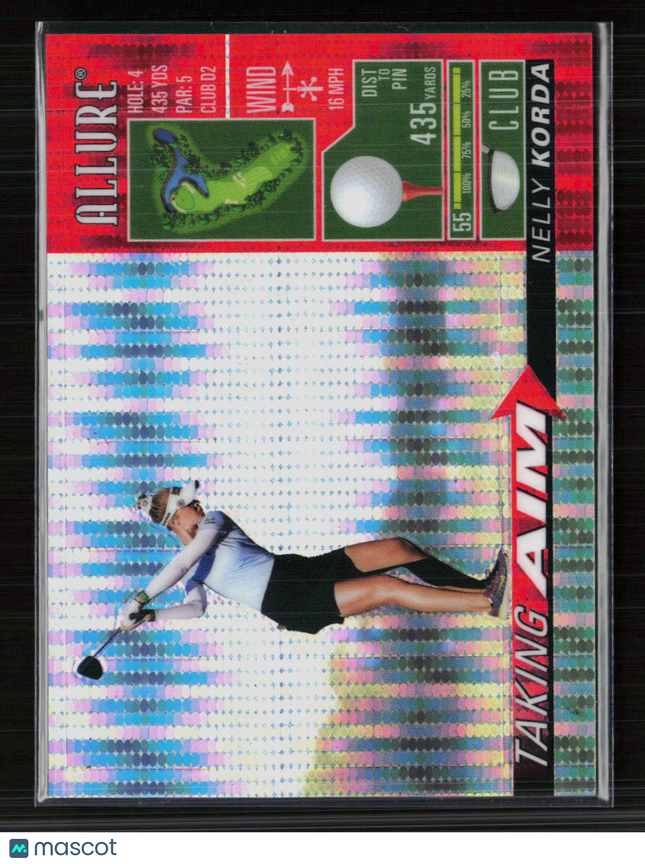 2026 Upper Deck Allure Taking Aim Nelly Korda #TA-10 Spectrum Red /199