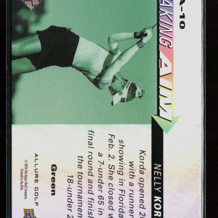 2026 Upper Deck Allure Taking Aim Nelly Korda #TA-10 Green