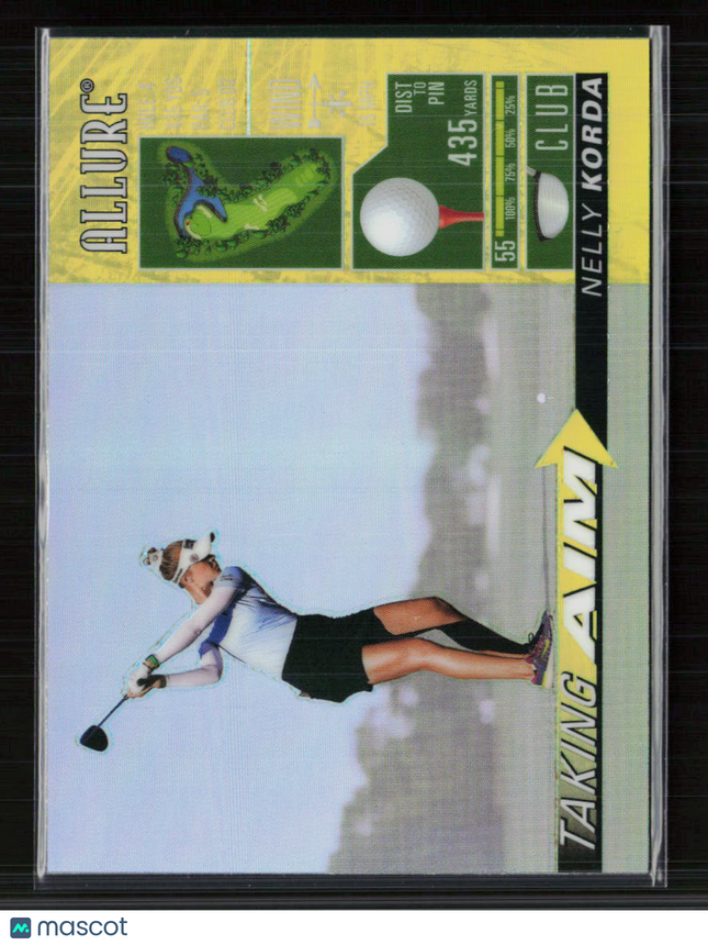 2026 Upper Deck Allure Golf Taking Aim Nelly Korda #TA-10 Yellow