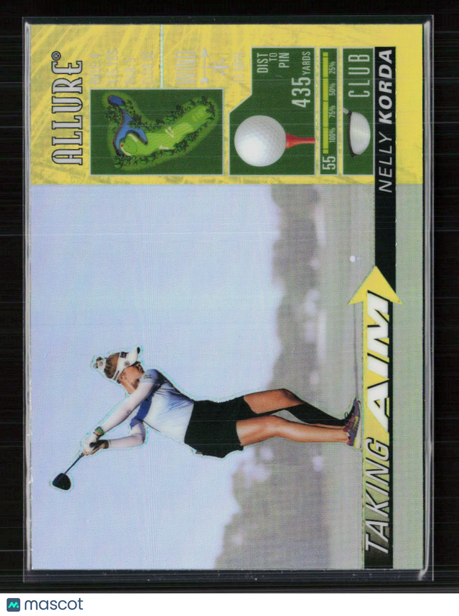 2026 Upper Deck Allure Golf Taking Aim Nelly Korda #TA-10 Yellow