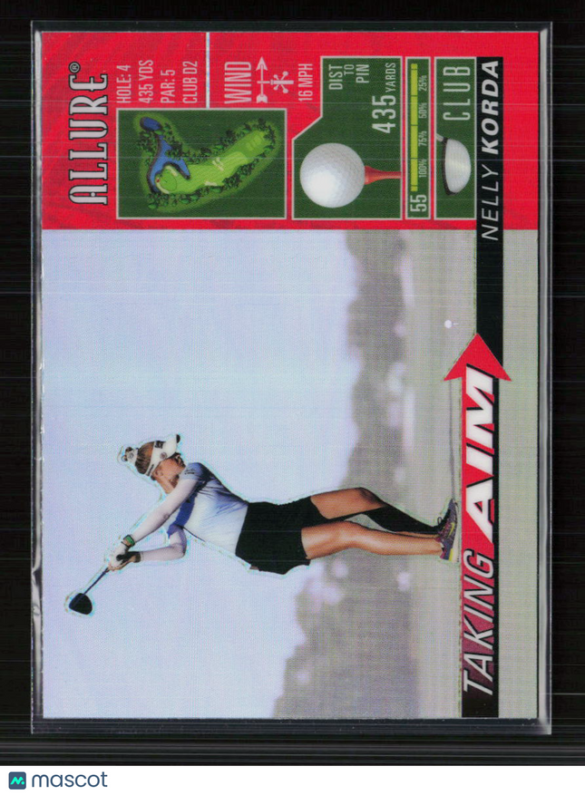 2026 Upper Deck Allure Golf Taking Aim Nelly Korda #TA-10 Red