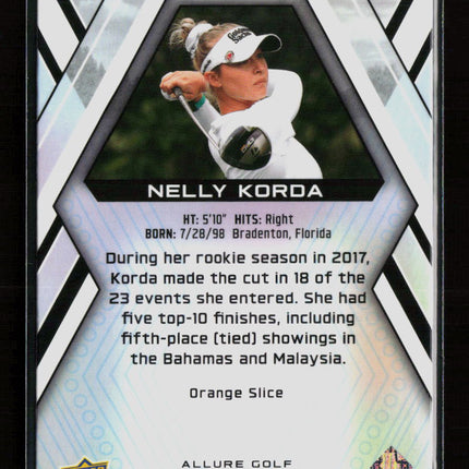 2026 Upper Deck Allure Golf Nelly Korda #41 Orange Slice RC