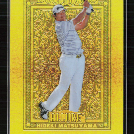 2022 Upper Deck Allure Golf Doubloons Hideki Matsuyama #DB-30 Gold