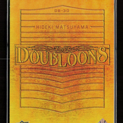 2022 Upper Deck Allure Golf Doubloons Hideki Matsuyama #DB-30 Gold