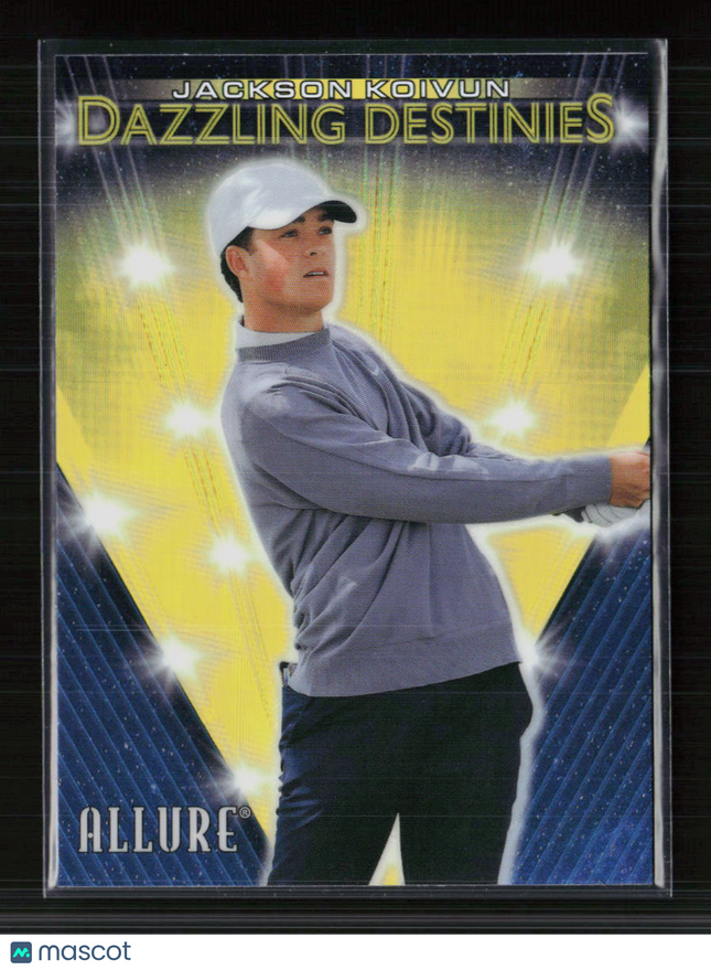 2026 Upper Deck Allure Golf Dazzling Destinies Jackson Koivun #DD-4 Yellow