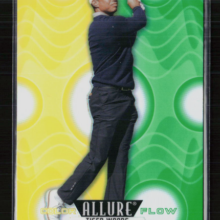 2026 Upper Deck Allure Color Flow Tiger Woods #CF-1 Yellow-Green