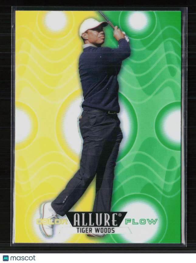 2026 Upper Deck Allure Color Flow Tiger Woods #CF-1 Yellow-Green