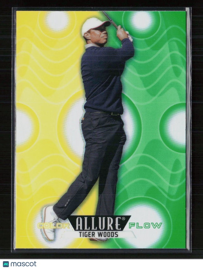 2026 Upper Deck Allure Color Flow Tiger Woods #CF-1 Yellow-Green
