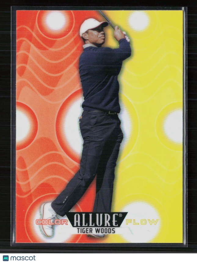 2026 Upper Deck Allure Color Flow Tiger Woods #CF-1 Orange-Yellow