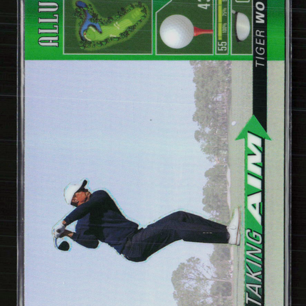 2026 Upper Deck Allure Golf Taking Aim Tiger Woods #TA-1 Green