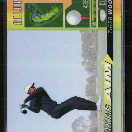 2026 Upper Deck Allure Golf Taking Aim Tiger Woods #TA-1 Yellow