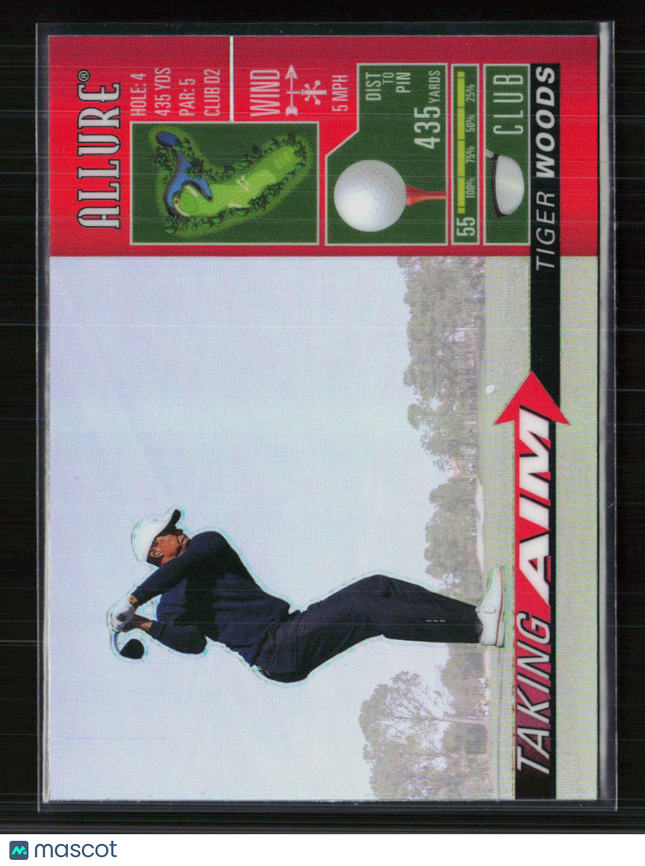 2020 Upper Deck Allure Golf Taking Aim Tiger Woods #TA-1 Red