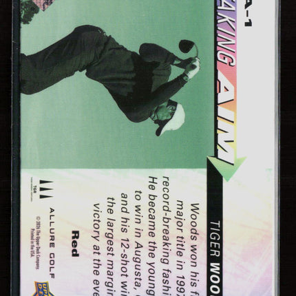 2020 Upper Deck Allure Golf Taking Aim Tiger Woods #TA-1 Red