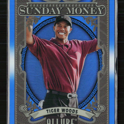 2026 Upper Deck Allure Golf Sunday Money Tiger Woods #SM-1 Blue