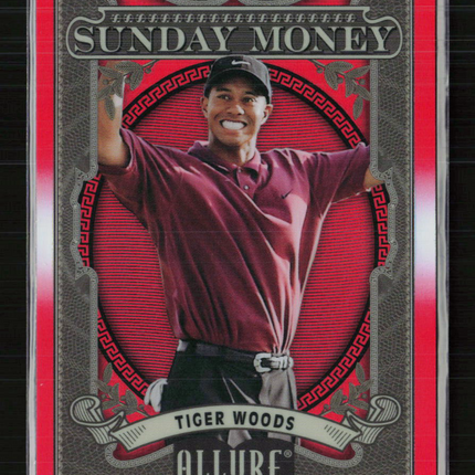 2026 Upper Deck Allure Golf Sunday Money Tiger Woods #SM-1 Red