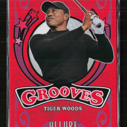 2026 Upper Deck Allure Golf Grooves Tiger Woods #GV-15 Red