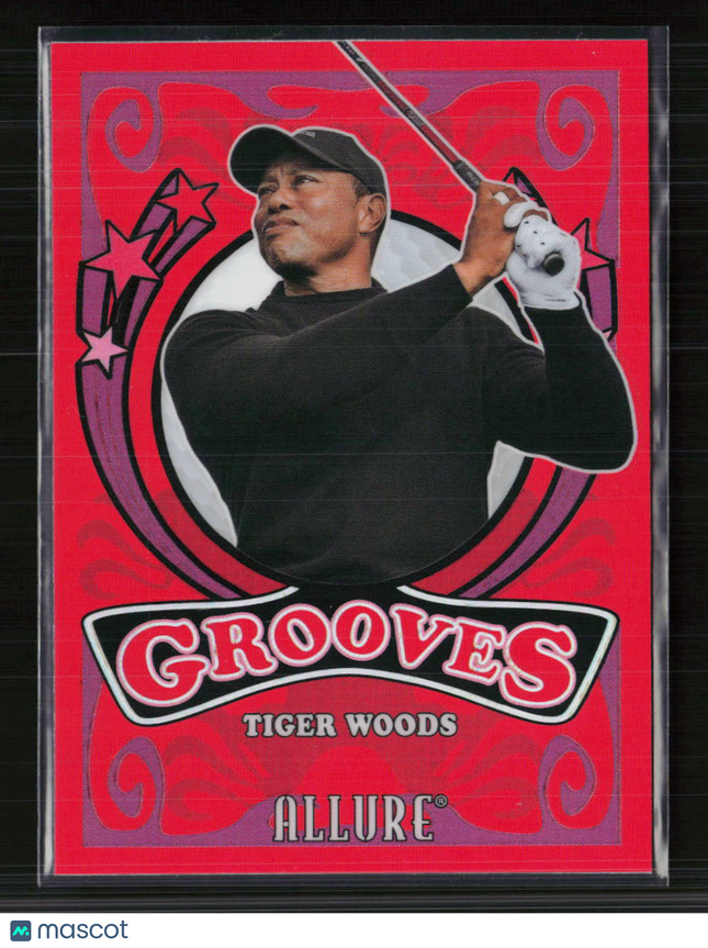 2026 Upper Deck Allure Golf Grooves Tiger Woods #GV-15 Red