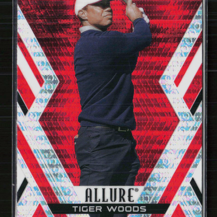 2026 Upper Deck Allure Golf Tiger Woods #1 Red Tees