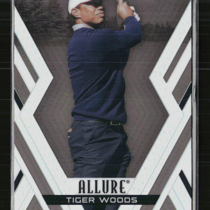 2026 Upper Deck Allure Golf Tiger Woods #1 Black Rainbow
